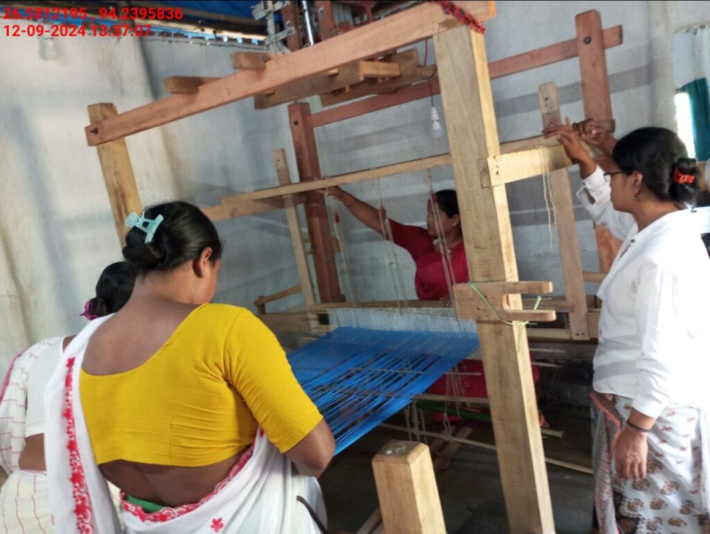 Jacquard Handloom Weaver training at IIE Incubation Centre, Jorhat, batch 23030, 12-09-2024