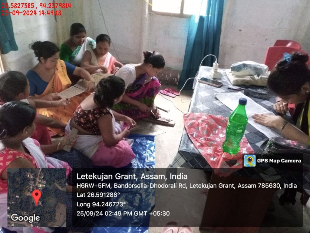 Jacquard Handloom Weaver training at IIE Incubation Centre, Jorhat, batch 23030, 25-09-2024