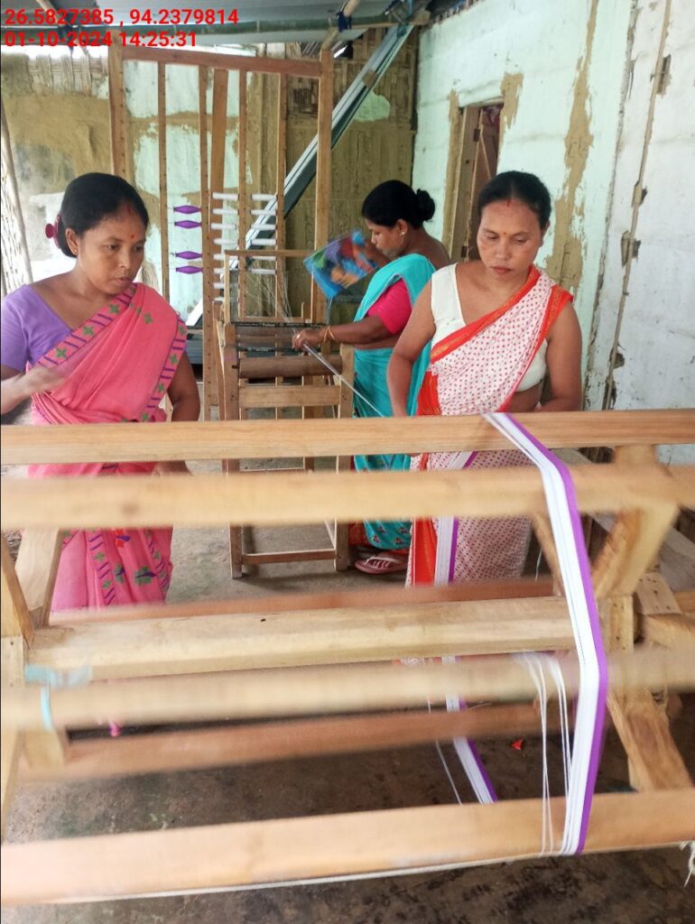 Jacquard Handloom Weaver training at IIE Incubation Centre, Jorhat, batch 23030, 01-10-2024