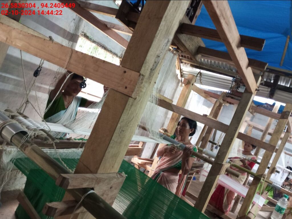 Jacquard Handloom Weaver training at IIE Incubation Centre, Jorhat, batch 23030, 02-10-2024