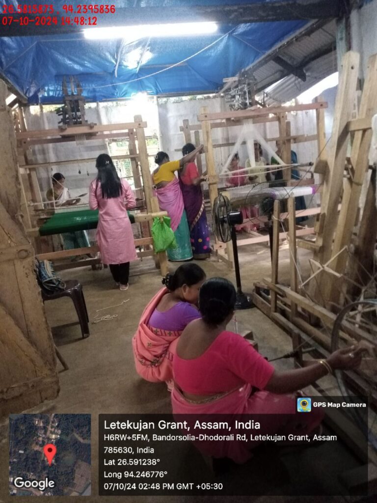 Jacquard Handloom Weaver training at IIE Incubation Centre, Jorhat, batch 23030, 07-10-2024