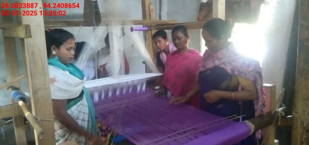 Jacquard Handloom Weaver training at IIE Incubation Centre, Jorhat, batch 25141, 03-01-2025