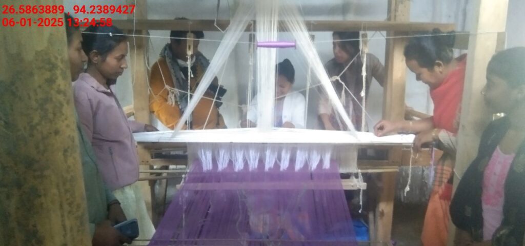 Jacquard Handloom Weaver training at IIE Incubation Centre, Jorhat, batch 25141, 06-01-2025