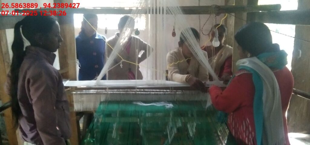 Jacquard Handloom Weaver training at IIE Incubation Centre, Jorhat, batch 25141, 07-01-2025