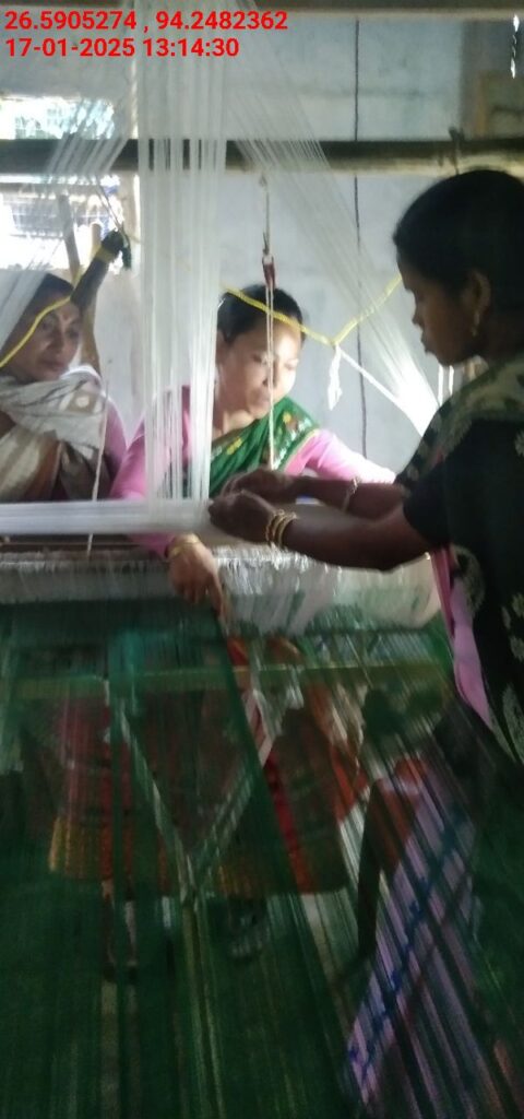 Jacquard Handloom Weaver training at IIE Incubation Centre, Jorhat, batch 25141, 17-01-2025