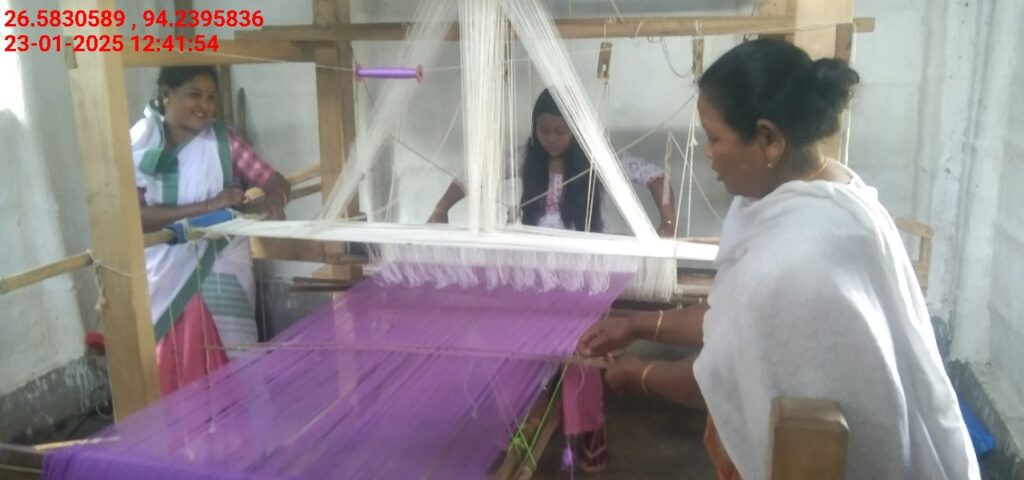 Jacquard Handloom Weaver training at IIE Incubation Centre, Jorhat, batch 25141, 23-01-2025