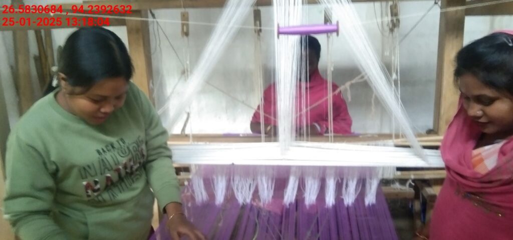 Jacquard Handloom Weaver training at IIE Incubation Centre, Jorhat, batch 25141, 25-01-2025