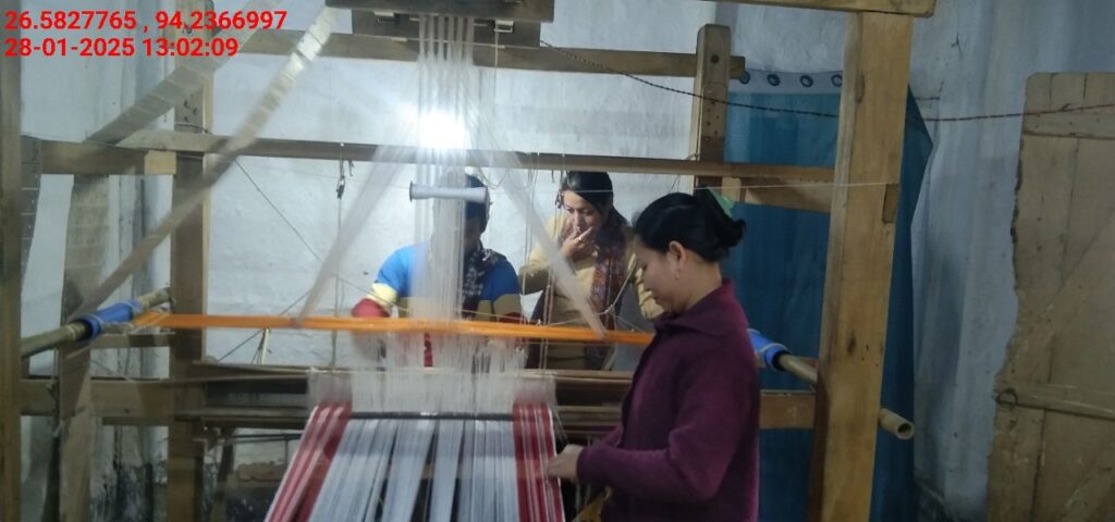 Jacquard Handloom Weaver training at IIE Incubation Centre, Jorhat, batch 25141, 28-01-2025