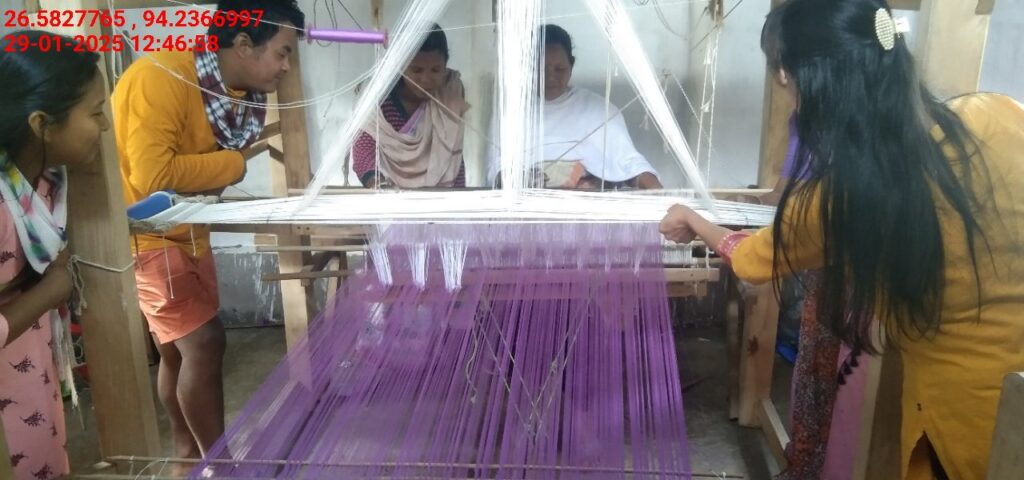 Jacquard Handloom Weaver training at IIE Incubation Centre, Jorhat, batch 25141, 29-01-2025