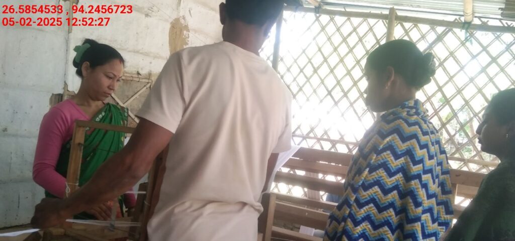 Jacquard Handloom Weaver training at IIE Incubation Centre, Jorhat, batch 25141, 05-02-2025