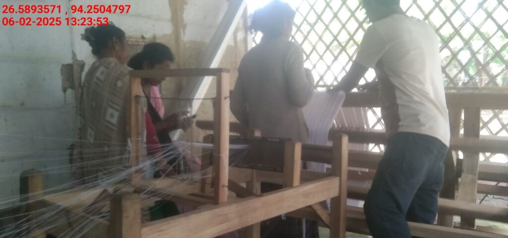 Jacquard Handloom Weaver training at IIE Incubation Centre, Jorhat, batch 25141, 06-02-2025