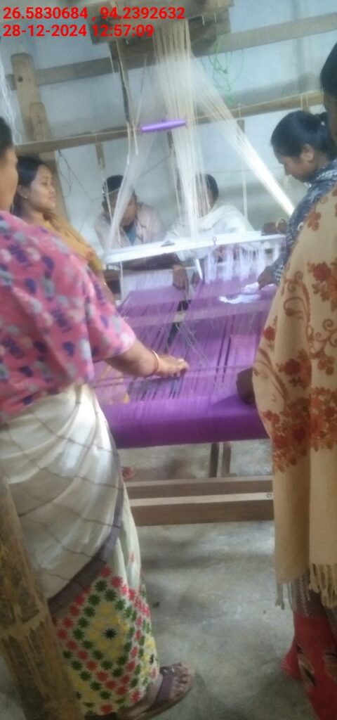 Jacquard Handloom Weaver training at IIE Incubation Centre, Jorhat, batch 25141, 28-12-2024