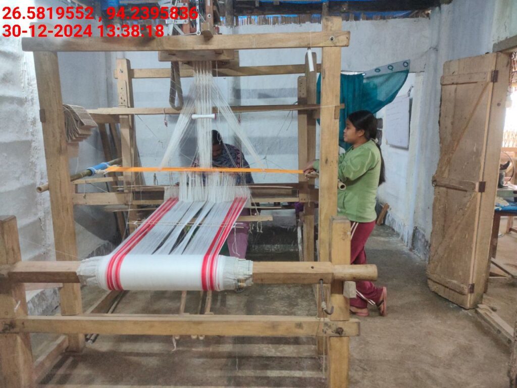 Jacquard Handloom Weaver training at IIE Incubation Centre, Jorhat, batch 25141, 30-12-2024