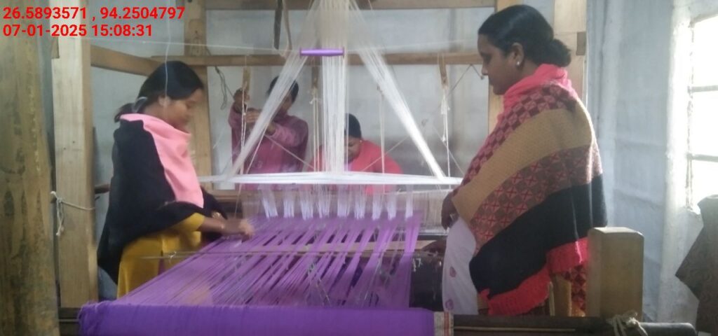 Jacquard Handloom Weaver training at IIE Incubation Centre, Jorhat, batch 25983, 07-01-2025