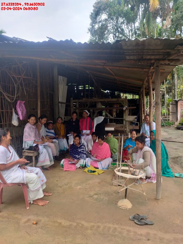Handloom Weaver (Frame Loom) training at IIE Incubation Centre, Kakopothar, batch 21123, 03-04-2024