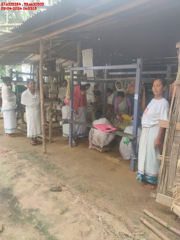 Handloom Weaver (Frame Loom) training at IIE Incubation Centre, Kakopothar, batch 21123, 05-04-2024