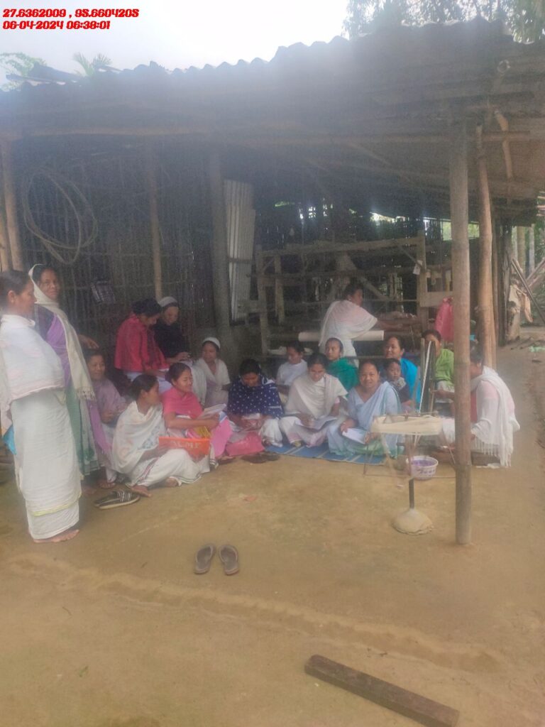Handloom Weaver (Frame Loom) training at IIE Incubation Centre, Kakopothar, batch 21123, 06-04-2024