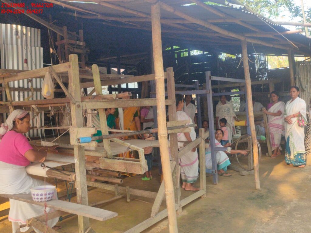 Handloom Weaver (Frame Loom) training at IIE Incubation Centre, Kakopothar, batch 21123, 10-04-2024