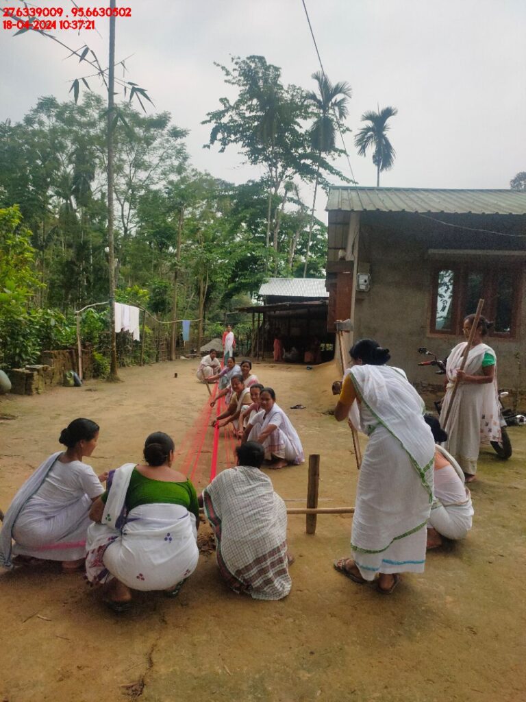 Handloom Weaver (Frame Loom) training at IIE Incubation Centre, Kakopothar, batch 21123, 18-04-2024