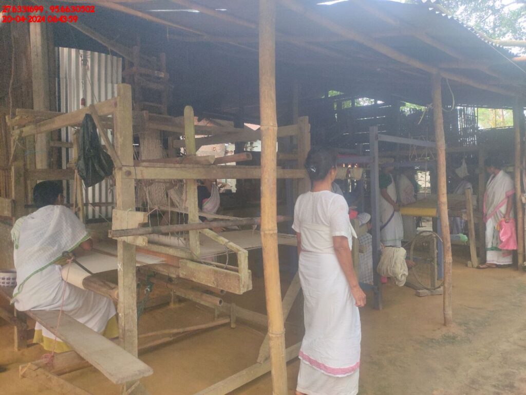 Handloom Weaver (Frame Loom) training at IIE Incubation Centre, Kakopothar, batch 21123, 20-04-2024