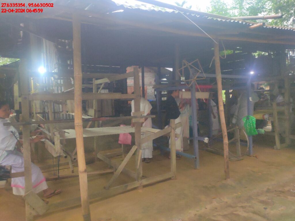 Handloom Weaver (Frame Loom) training at IIE Incubation Centre, Kakopothar, batch 21123, 22-04-2024