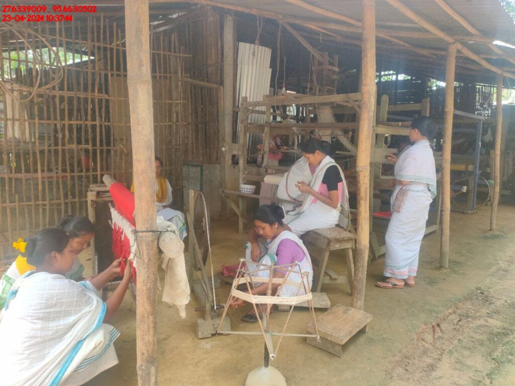 Handloom Weaver (Frame Loom) training at IIE Incubation Centre, Kakopothar, batch 21123, 23-04-2024