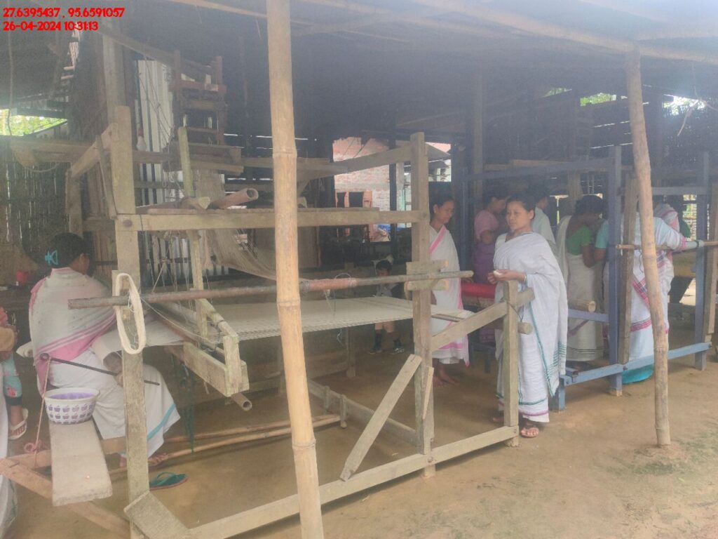 Handloom Weaver (Frame Loom) training at IIE Incubation Centre, Kakopothar, batch 21123, 26-04-2024