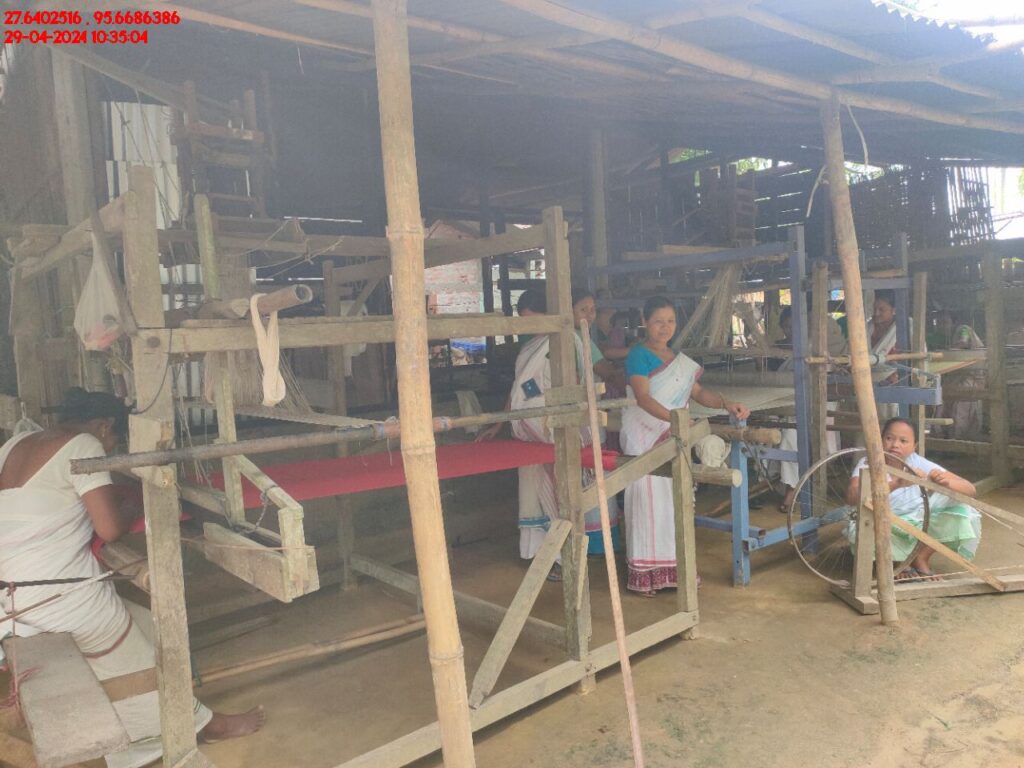 Handloom Weaver (Frame Loom) training at IIE Incubation Centre, Kakopothar, batch 21123, 29-04-2024