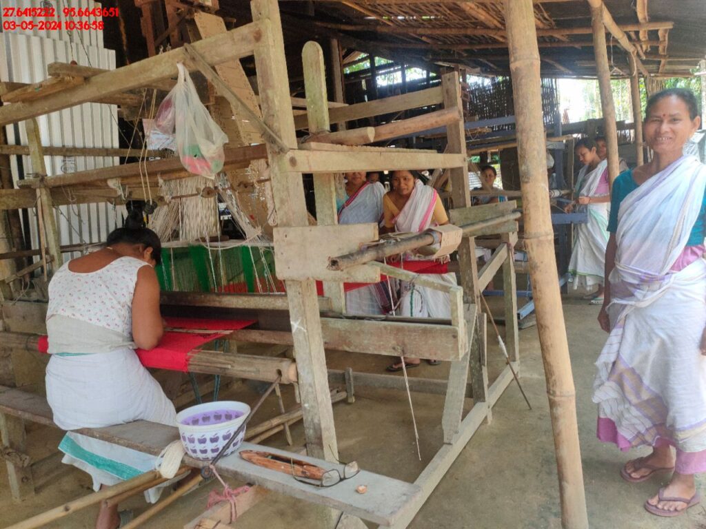 Handloom Weaver (Frame Loom) training at IIE Incubation Centre, Kakopothar, batch 21123, 03-05-2024