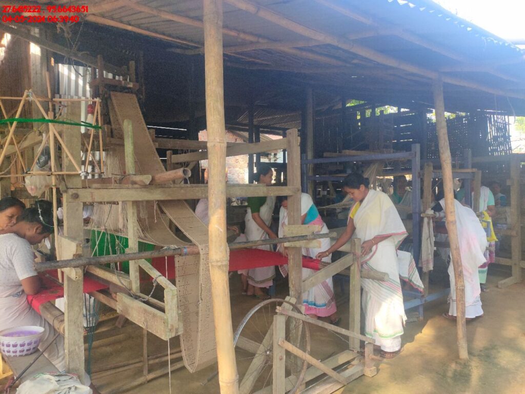 Handloom Weaver (Frame Loom) training at IIE Incubation Centre, Kakopothar, batch 21123, 04-05-2024
