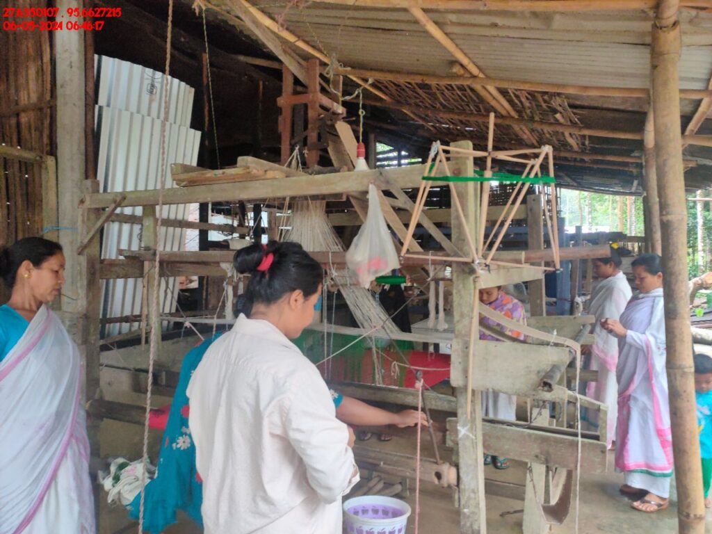 Handloom Weaver (Frame Loom) training at IIE Incubation Centre, Kakopothar, batch 21123, 06-05-2024