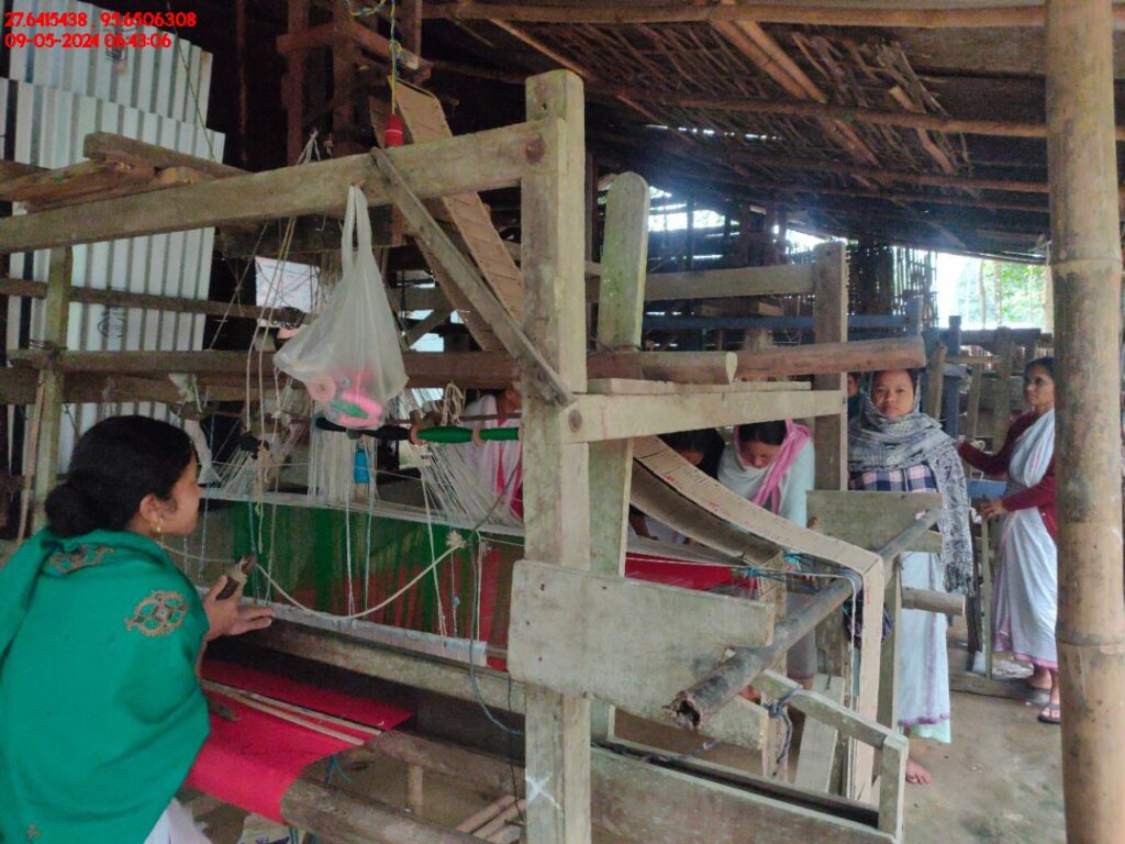 Handloom Weaver (Frame Loom) training at IIE Incubation Centre, Kakopothar, batch 21123, 09-05-2024