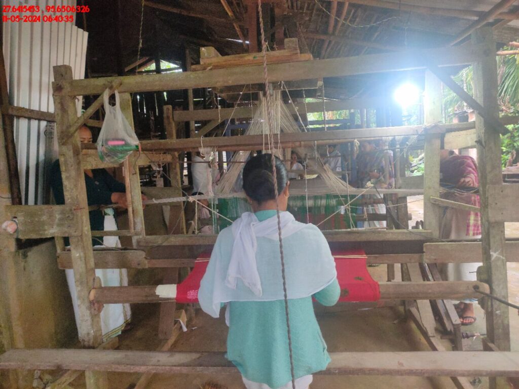 Handloom Weaver (Frame Loom) training at IIE Incubation Centre, Kakopothar, batch 21123, 11-05-2024