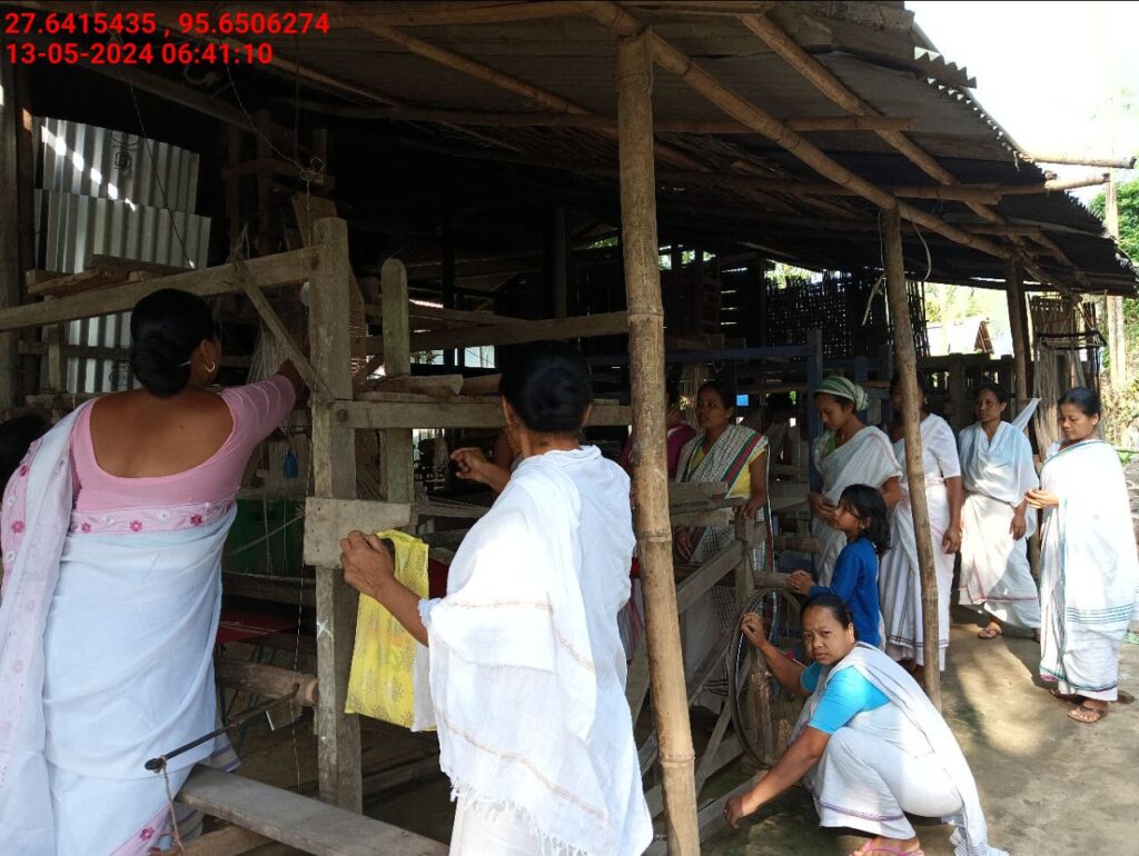 Handloom Weaver (Frame Loom) training at IIE Incubation Centre, Kakopothar, batch 21123, 13-05-2024