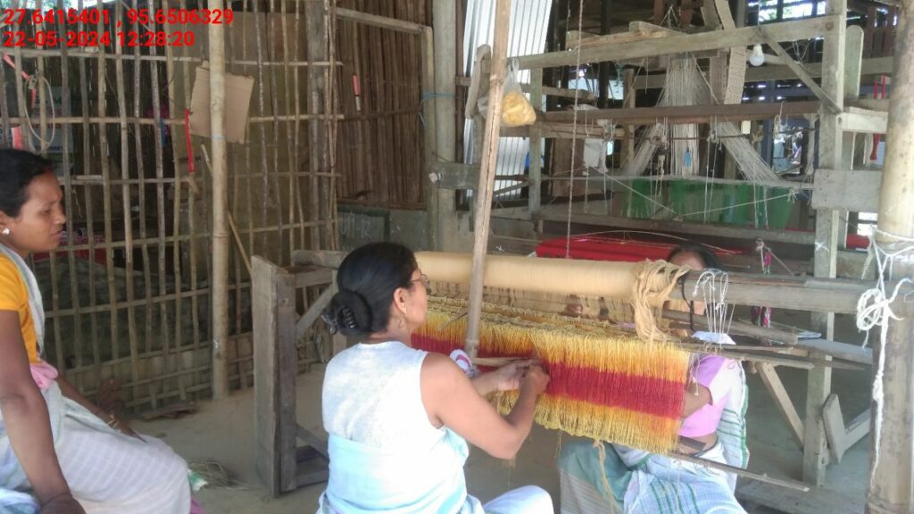 Handloom Weaver (Frame Loom) training at IIE Incubation Centre, Kakopothar, batch 21123, 22-05-2024