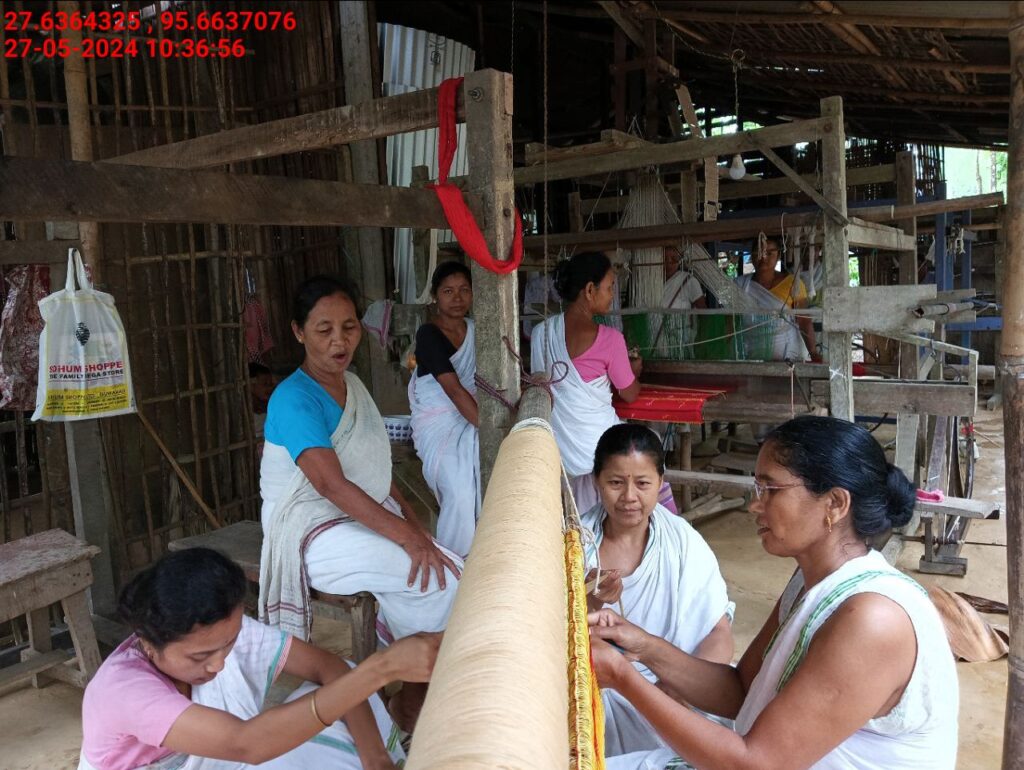 Handloom Weaver (Frame Loom) training at IIE Incubation Centre, Kakopothar, batch 21123, 27-05-2024