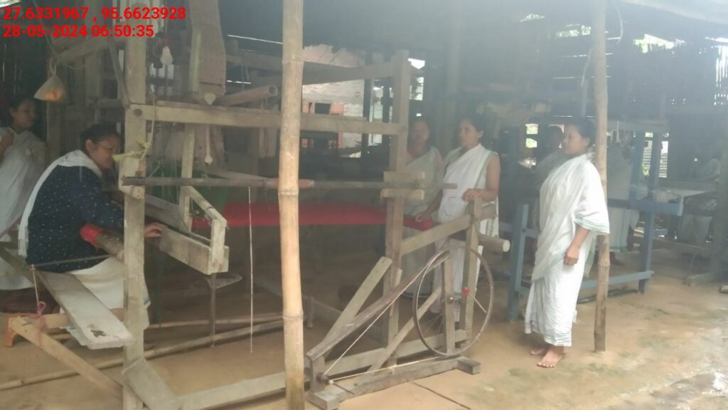 Handloom Weaver (Frame Loom) training at IIE Incubation Centre, Kakopothar, batch 21123, 28-05-2024
