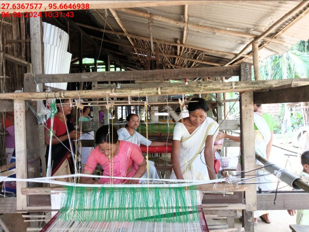 Handloom Weaver (Frame Loom) training at IIE Incubation Centre, Kakopothar, batch 21123, 06-06-2024
