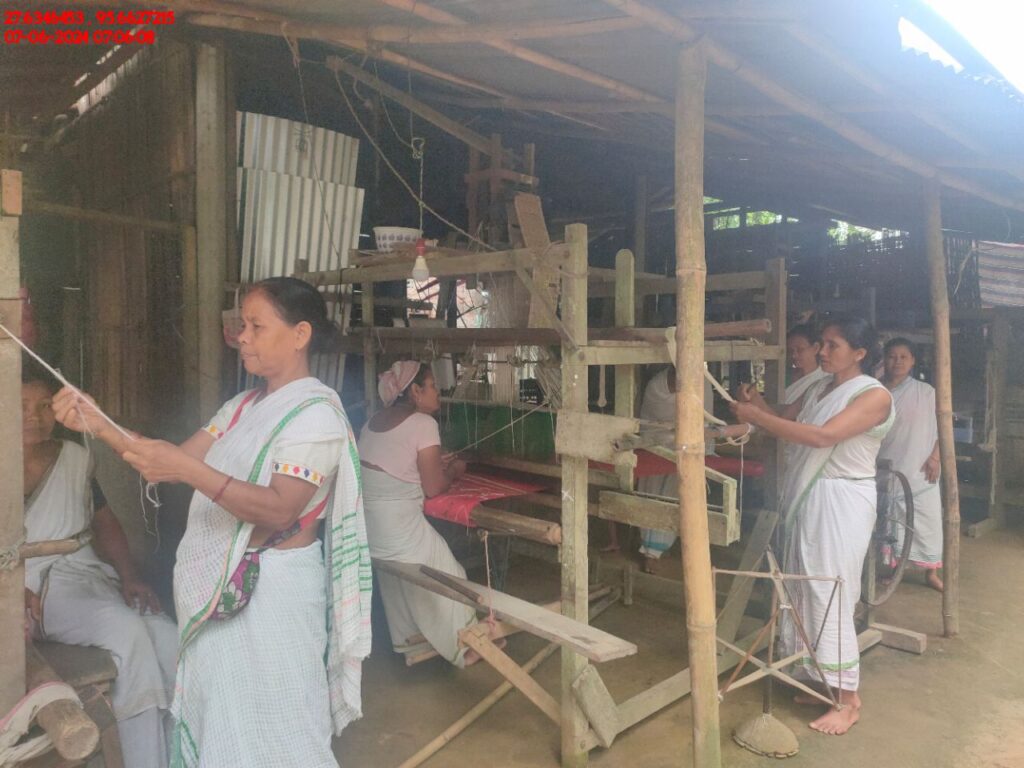 Handloom Weaver (Frame Loom) training at IIE Incubation Centre, Kakopothar, batch 21123, 07-06-2024