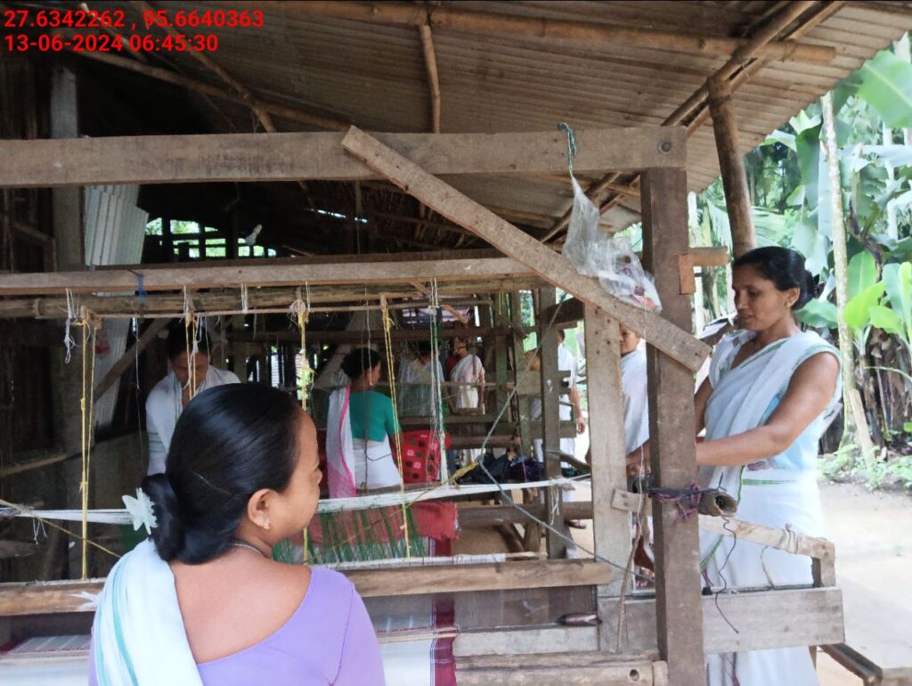 Handloom Weaver (Frame Loom) training at IIE Incubation Centre, Kakopothar, batch 21123, 13-06-2024