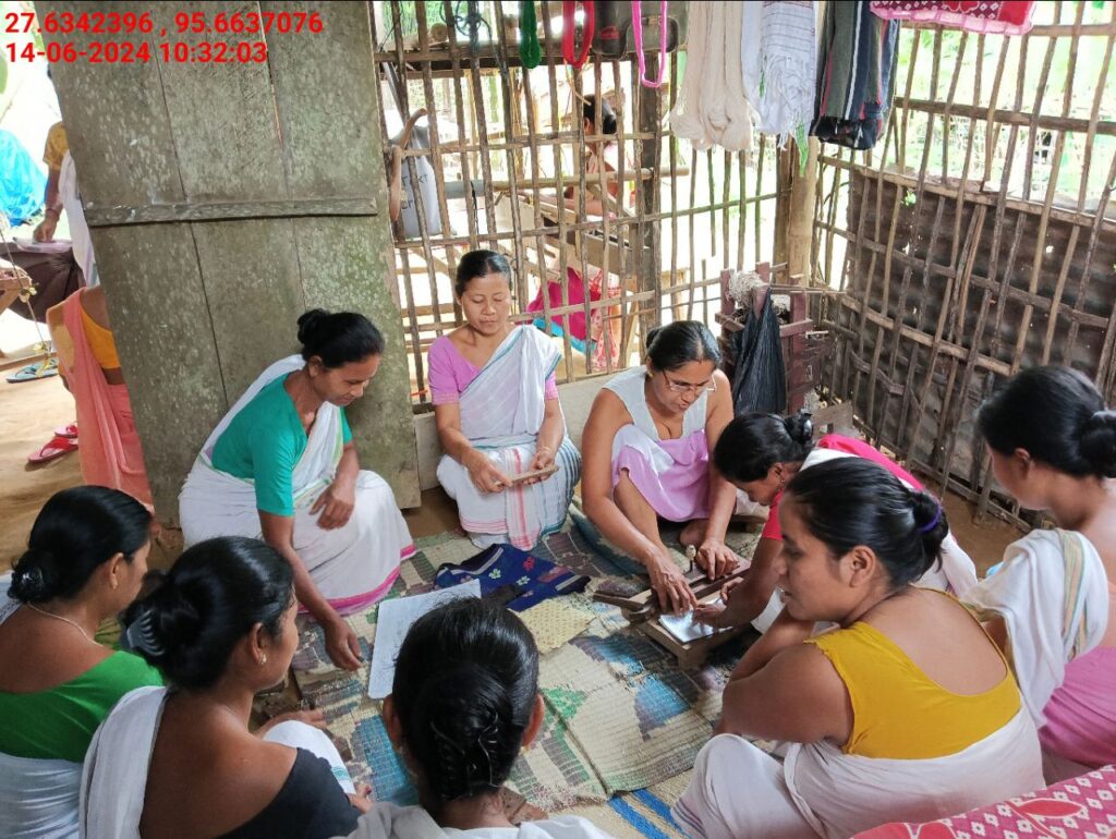 Handloom Weaver (Frame Loom) training at IIE Incubation Centre, Kakopothar, batch 21123, 14-06-2024