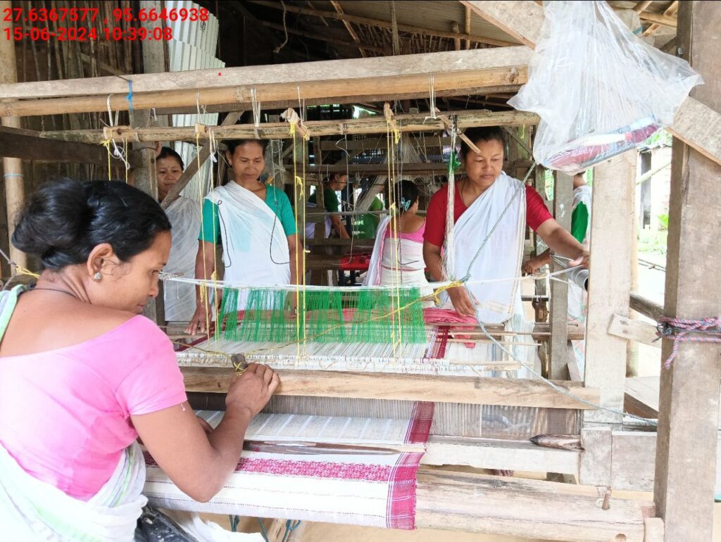 Handloom Weaver (Frame Loom) training at IIE Incubation Centre, Kakopothar, batch 21123, 15-06-2024