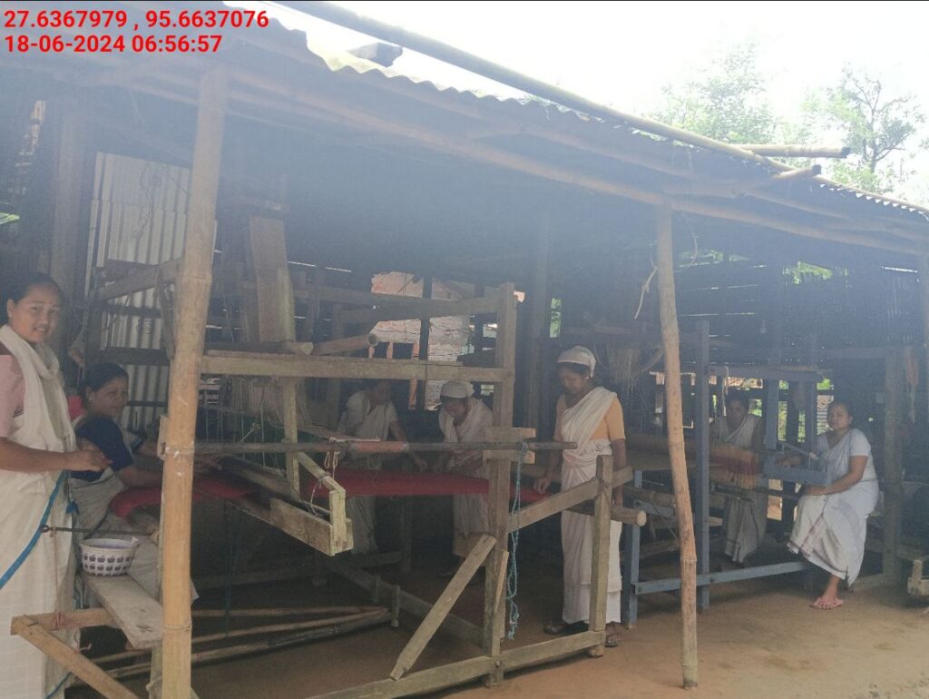 Handloom Weaver (Frame Loom) training at IIE Incubation Centre, Kakopothar, batch 21123, 18-06-2024