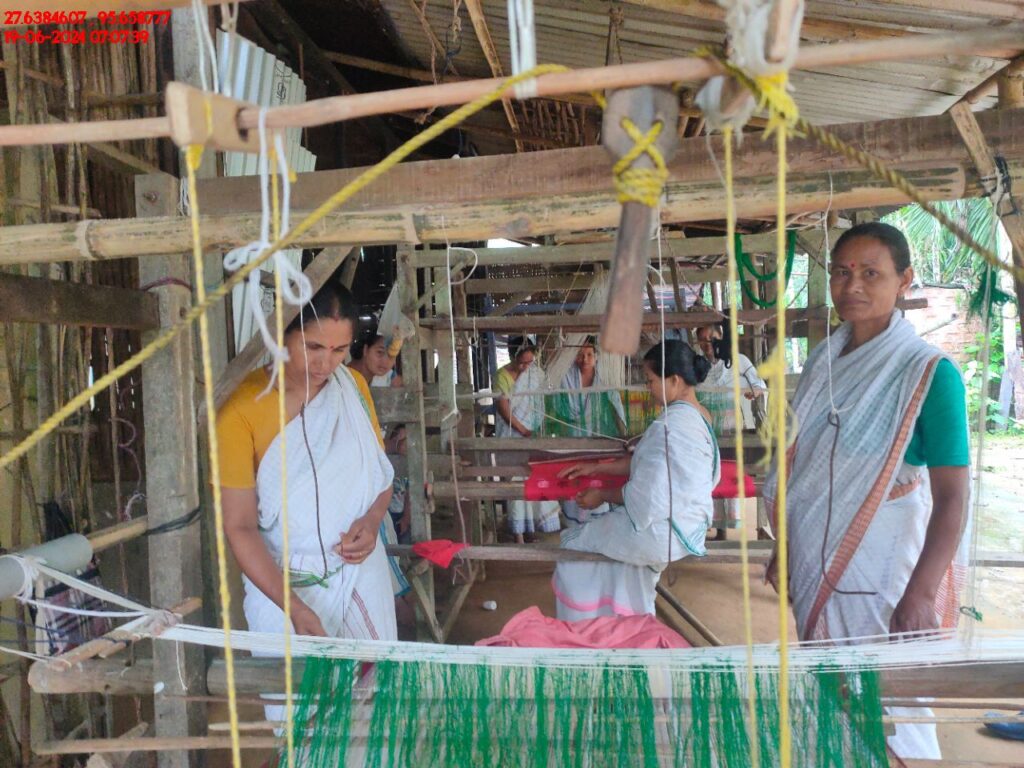 Handloom Weaver (Frame Loom) training at IIE Incubation Centre, Kakopothar, batch 21123, 19-06-2024