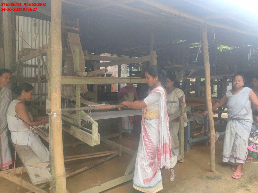 Handloom Weaver (Frame Loom) training at IIE Incubation Centre, Kakopothar, batch 21123, 24-06-2024