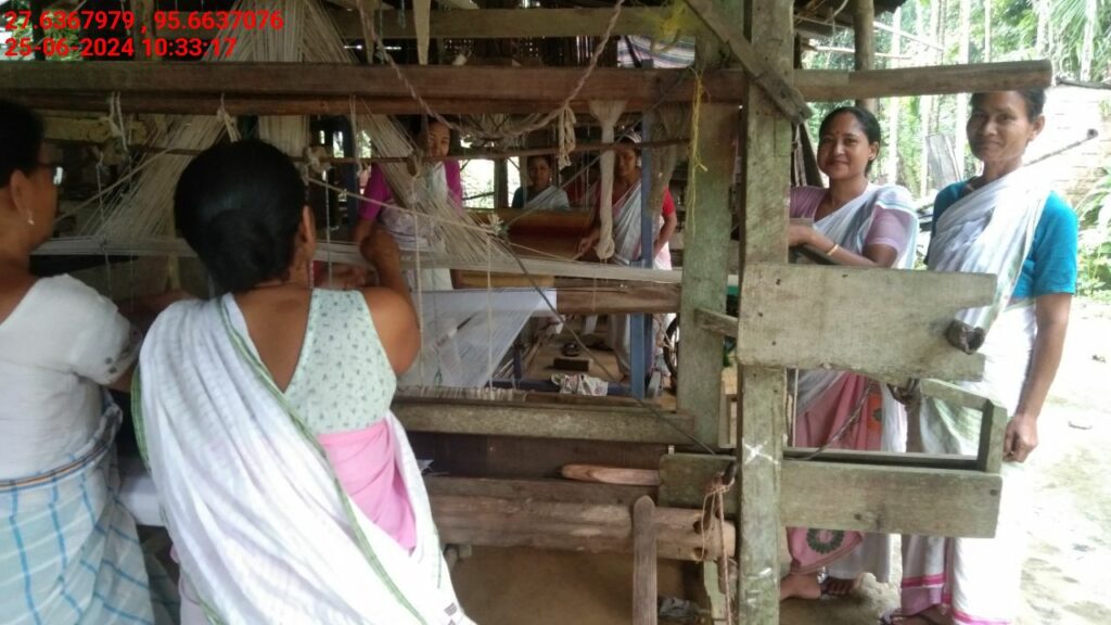 Handloom Weaver (Frame Loom) training at IIE Incubation Centre, Kakopothar, batch 21123, 25-06-2024