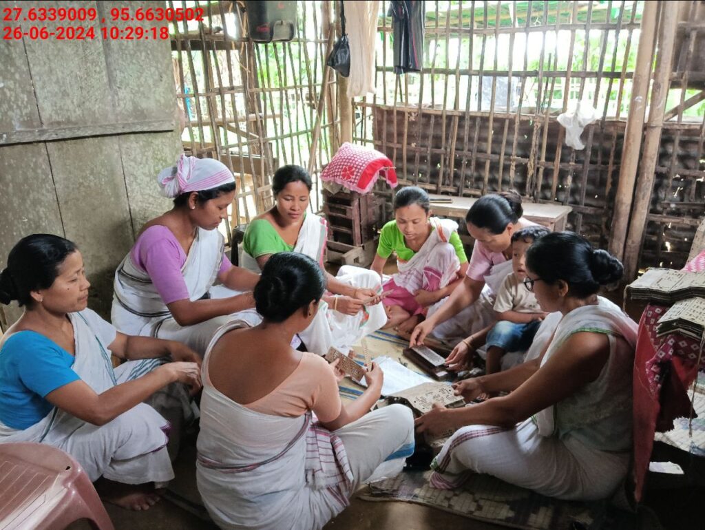 Handloom Weaver (Frame Loom) training at IIE Incubation Centre, Kakopothar, batch 21123, 26-06-2024