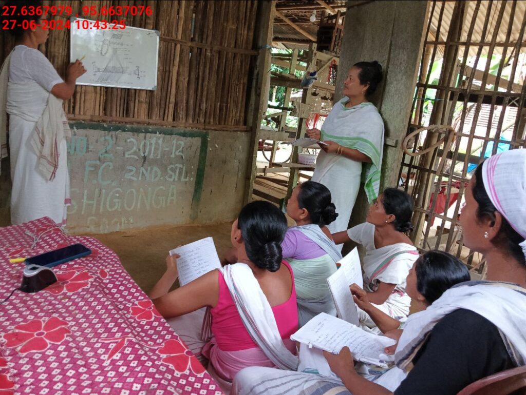 Handloom Weaver (Frame Loom) training at IIE Incubation Centre, Kakopothar, batch 21123, 27-06-2024