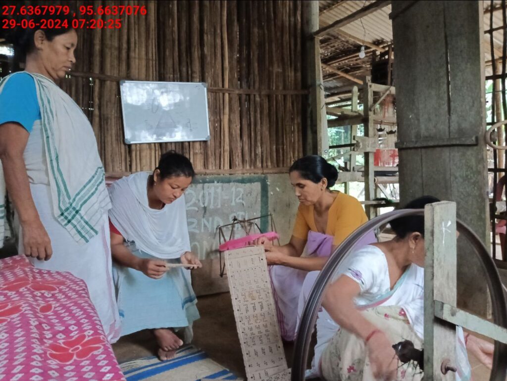 Handloom Weaver (Frame Loom) training at IIE Incubation Centre, Kakopothar, batch 21123, 29-06-2024