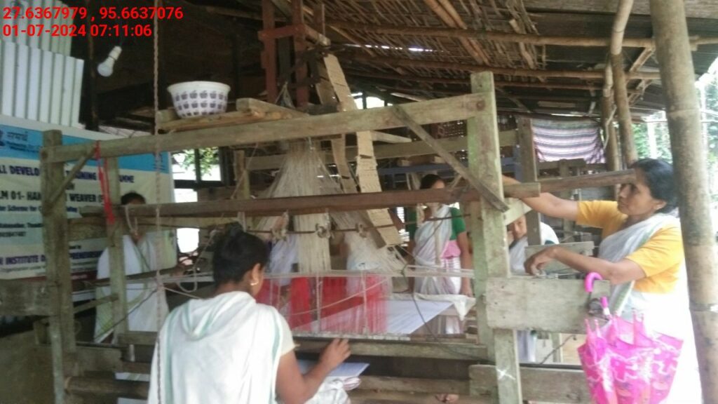 Handloom Weaver (Frame Loom) training at IIE Incubation Centre, Kakopothar, batch 21123, 01-07-2024